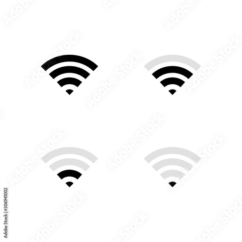 Set of wifi icons vector illustration