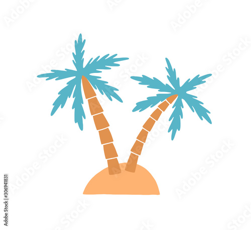 Island vector illustration