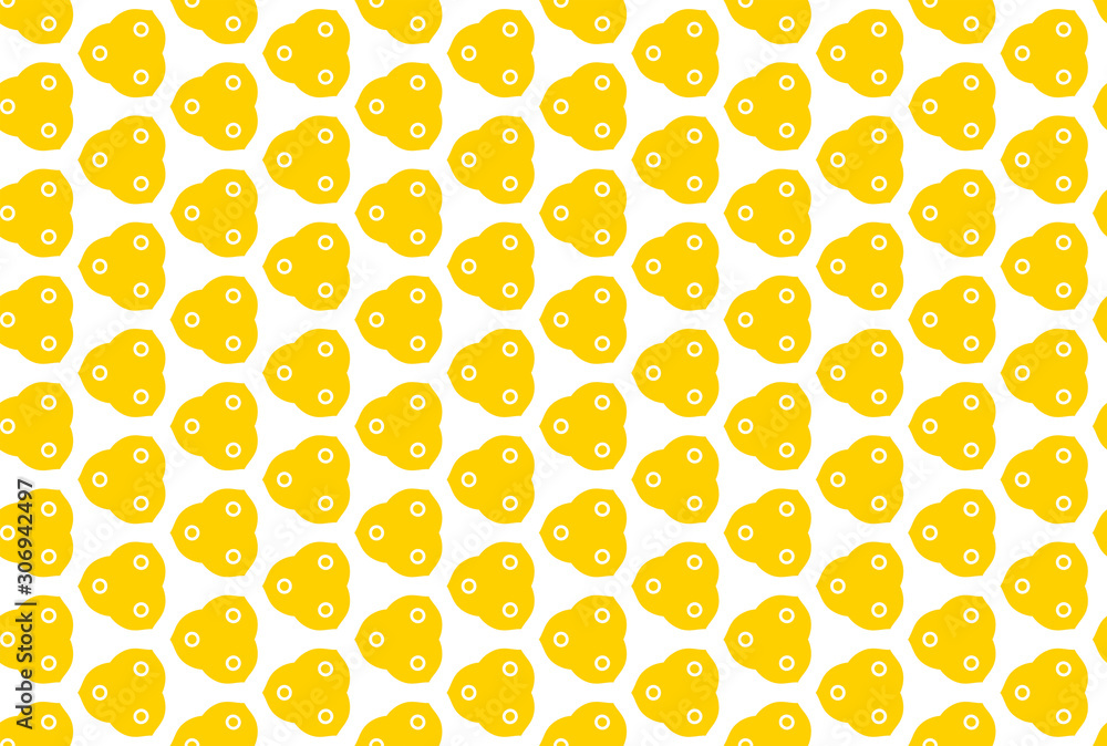 Seamless geometric pattern design illustration. In yellow, white colors. Seamless geometric pattern design illustration. In yellow, white colors.