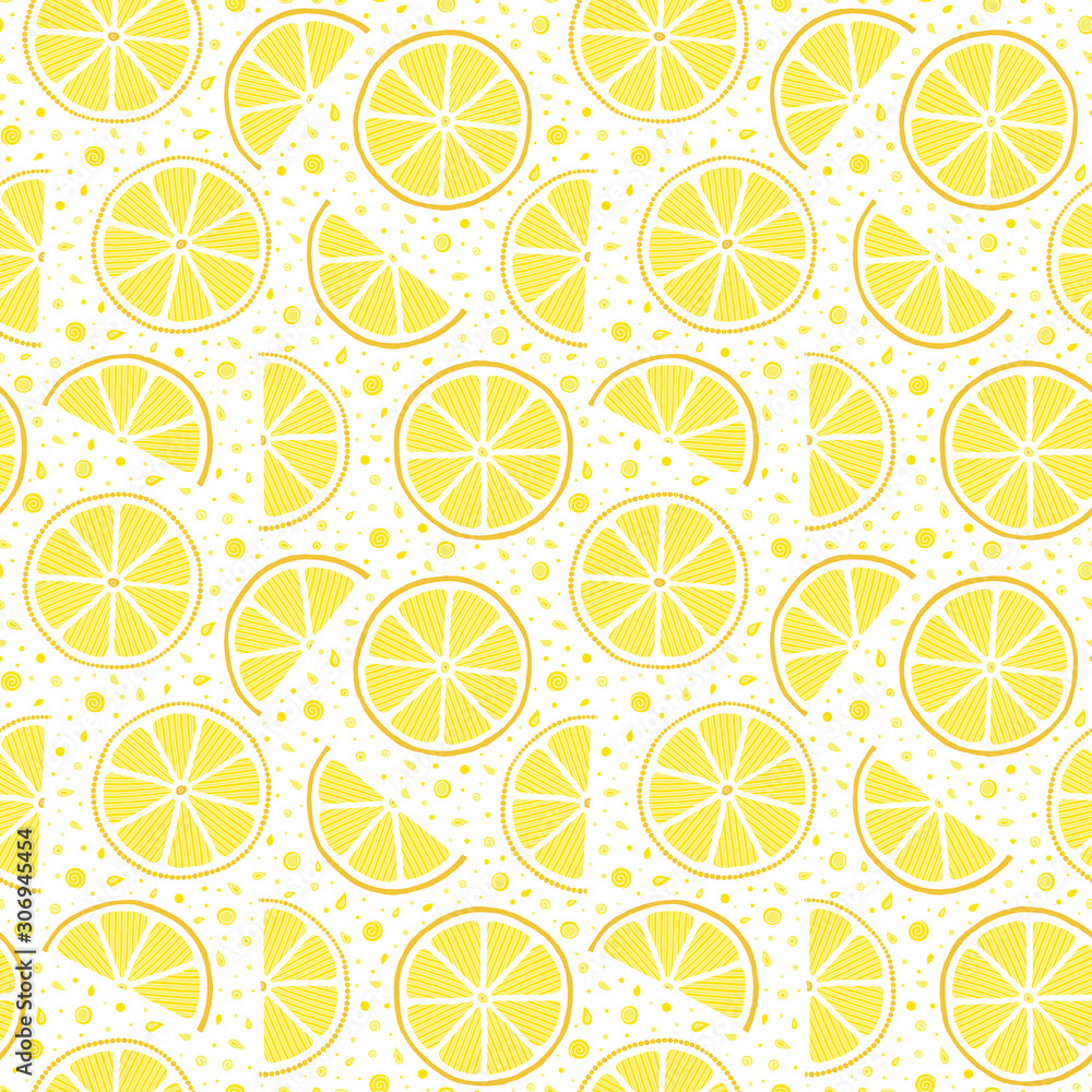 Fresh lemons hand drawn on a white background . Fresh lemons hand drawn on a white background .