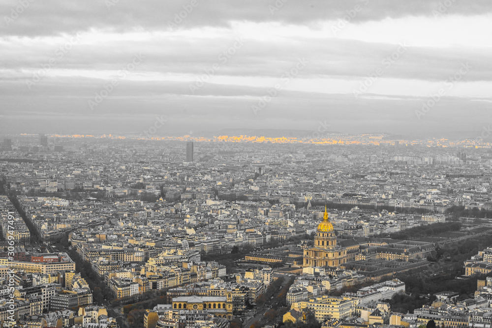 Naklejka premium Vue de Paris