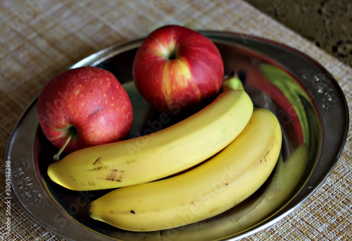 bananas and apples