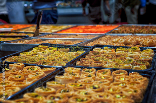 Fotografie Oriental sweets are traditional desserts for any time