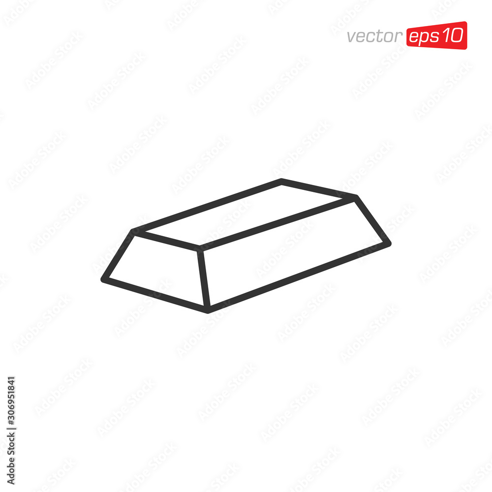 Golden Stack Icon Design Vector Golden Stack Icon Design Vector