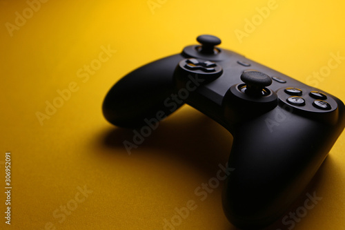 game joystick on a yellow background