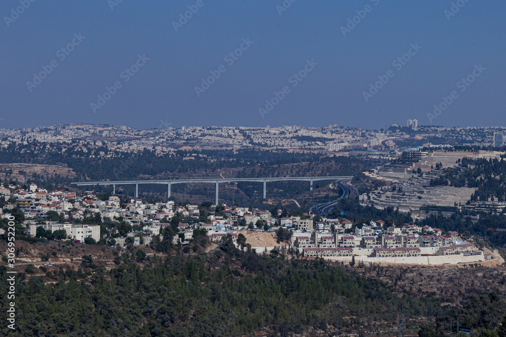 panoramic view of Jerusalem. Eternal city general view