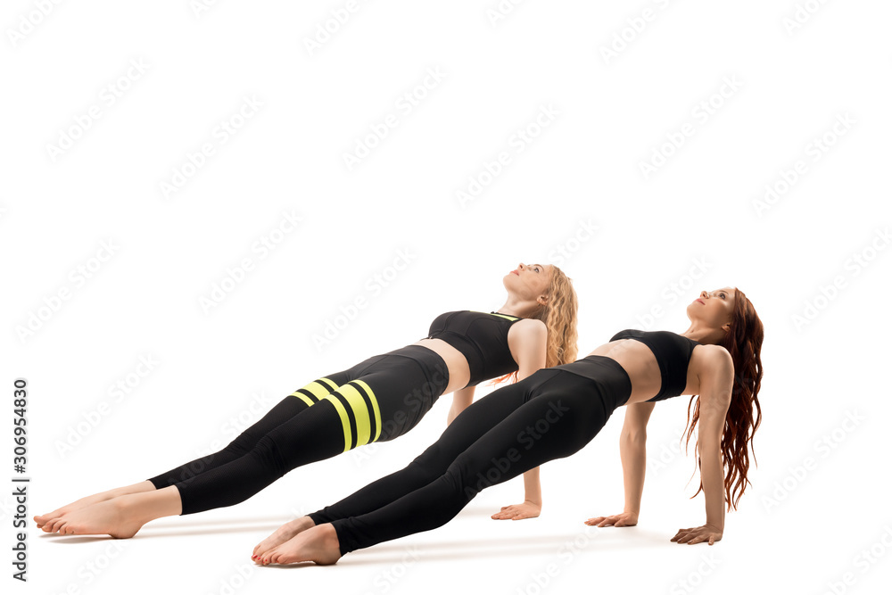 Young fitness model in sportswear isolated shot Young fitness model in sportswear isolated shot