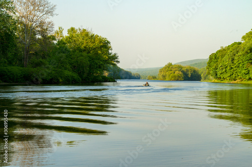 Lone Fisherman on the Delaware River