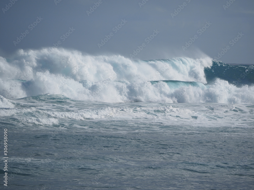 Big storm wave on the Atlantic Ocean. Big storm wave on the Atlantic Ocean.