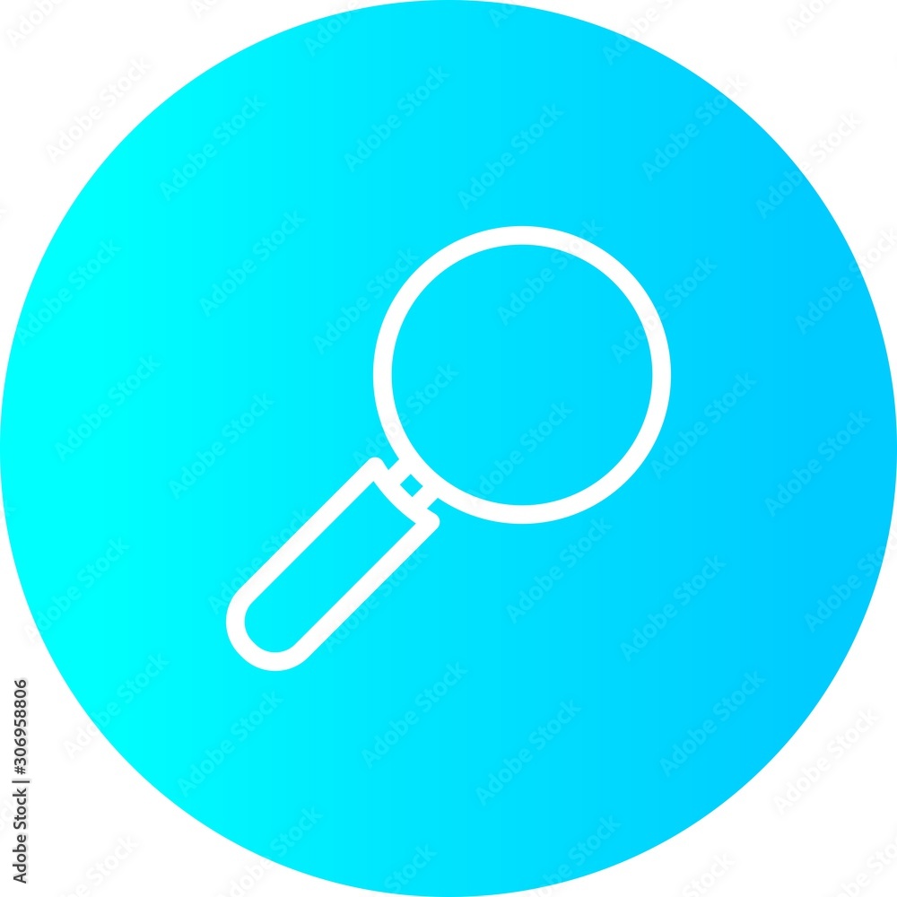 Gradient Circle Search Icon With White Background Gradient Circle Search Icon With White Background