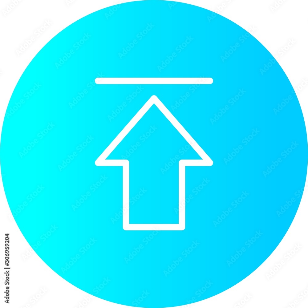 Gradient Circle Upload Icon With White Background Gradient Circle Upload Icon With White Background