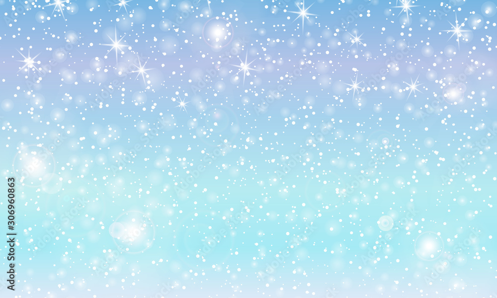 Falling snow background. Vector illustration