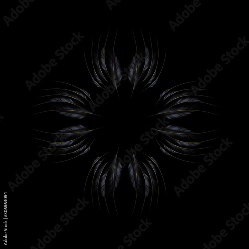 Abstract Feather Art