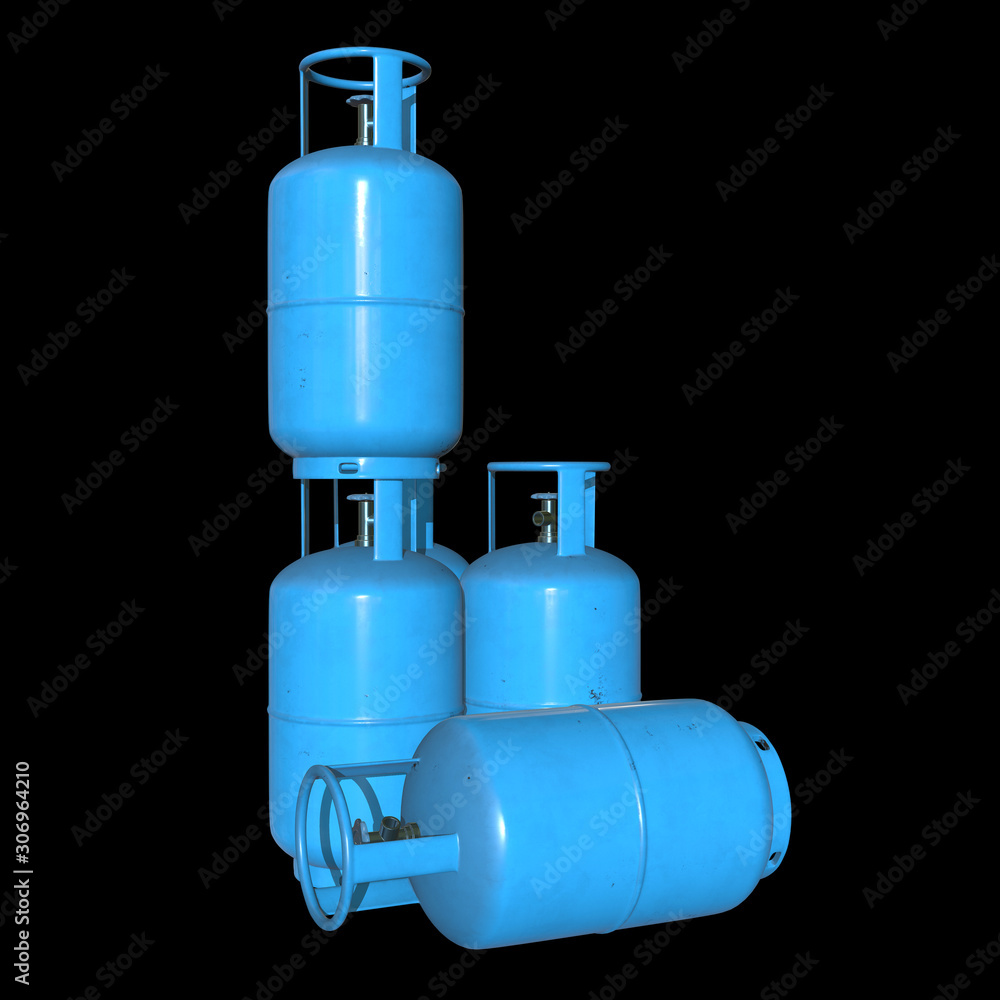 Gas cylinder lpg tank gasbottle. Propane gascylinder balloon