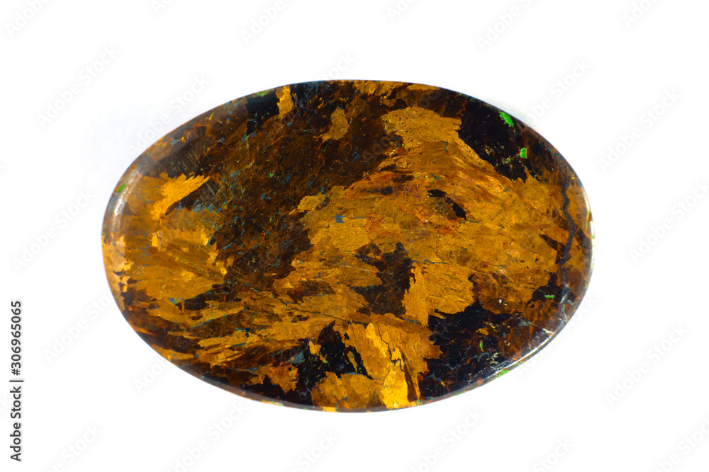 macro mineral on white background close up macro mineral on white background close up