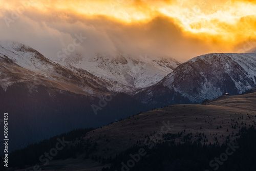 Magical sunrise on the mountain © Kozma