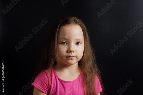 Portrait of a beautiful charming girl