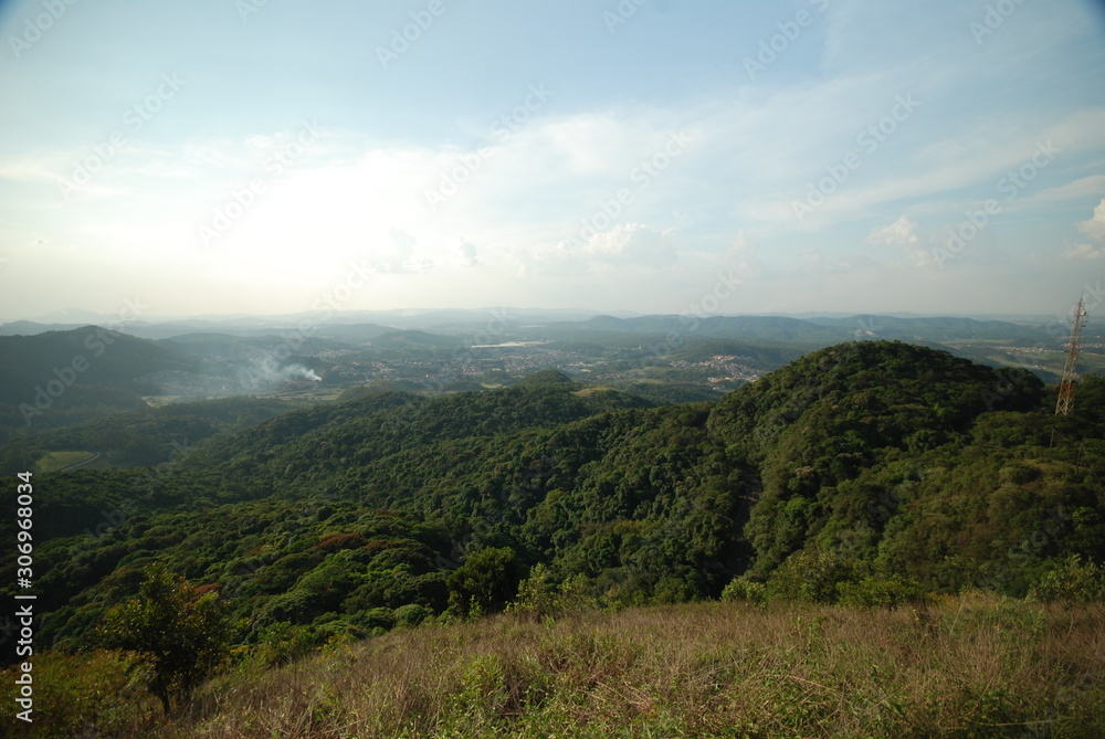 Obraz premium Serra da Cantareira em São Paulo Brasil