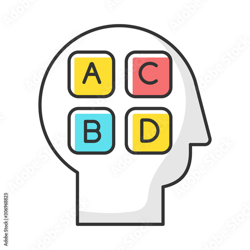 Social survey color icon. Public opinion. Research. Consumer review. Customer satisfaction. Personality test. Feedback. Evaluation. Data collection. Sociology. Isolated vector illustration