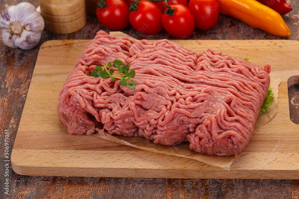 Raw turkey minced meat Raw turkey minced meat