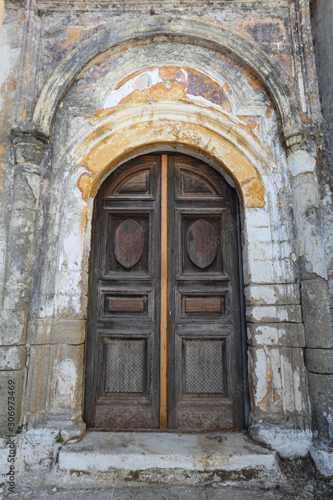 Door of a House in Symi Island, Greece
