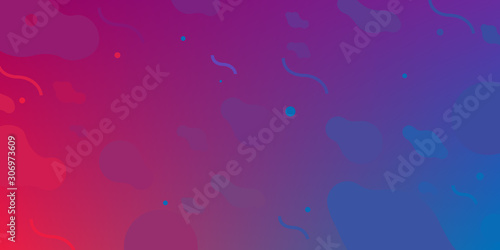 Colorful geometric background. Fluid shapes composition.