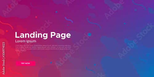 Liquid color background design. Fluid gradient shapes composition. Futuristic design posters. 