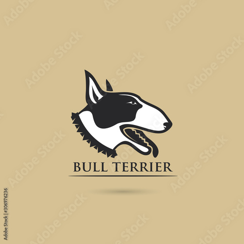 Bull Terrier dog - vector illustration