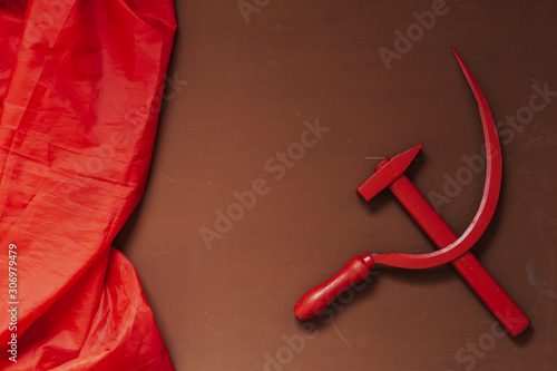 red sickle and hammer communism revolutionary Soviet Union Russia history