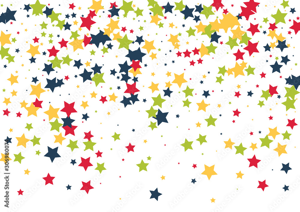 Festive color star confetti background. Abstract frame confetti texture for holiday, postcard, poster, website, carnivals, birthday and children's parties. Cover confetti mock-up. Wedding star layout Festive color star confetti background. Abstract frame confetti texture for holiday, postcard, poster, website, carnivals, birthday and children's parties. Cover confetti mock-up. Wedding star layout