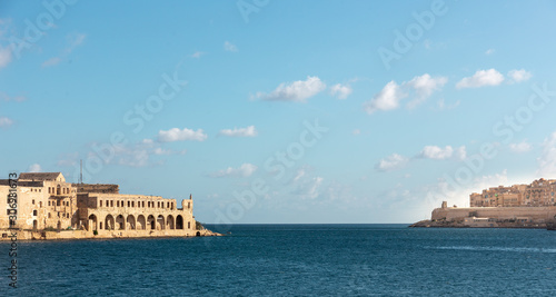 blue sky and blue water of mediterranean sea at bay in malta © Marcel