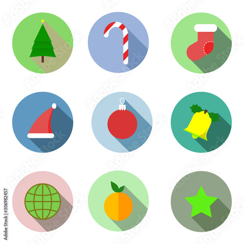 Christmas icon set. Winter ...