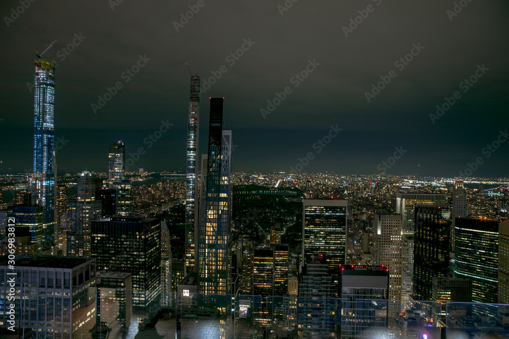 Fototapeta premium New York skyline during the night
