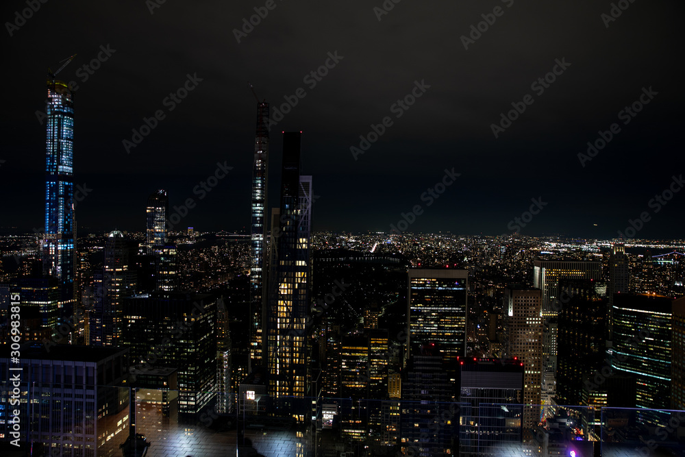 Fototapeta premium New York skyline during the night