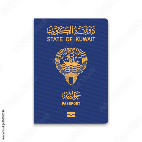 Realistic 3d Passport kuwait