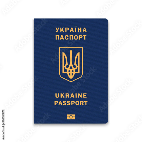 Realistic 3d Passport ukraine