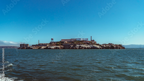 Alcatraz Island from Richardson bay