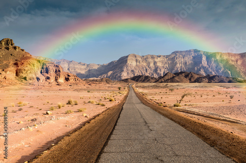 road in timna national park