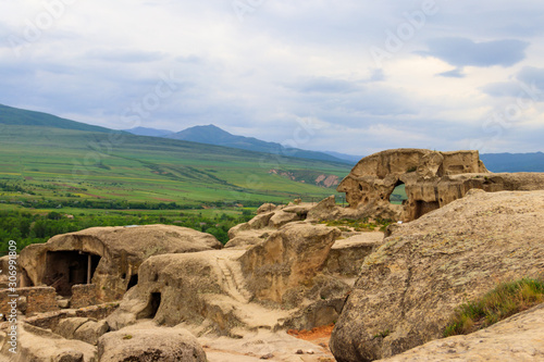 Old cave city Uplistsikhe in Caucasus mountains, Georgia