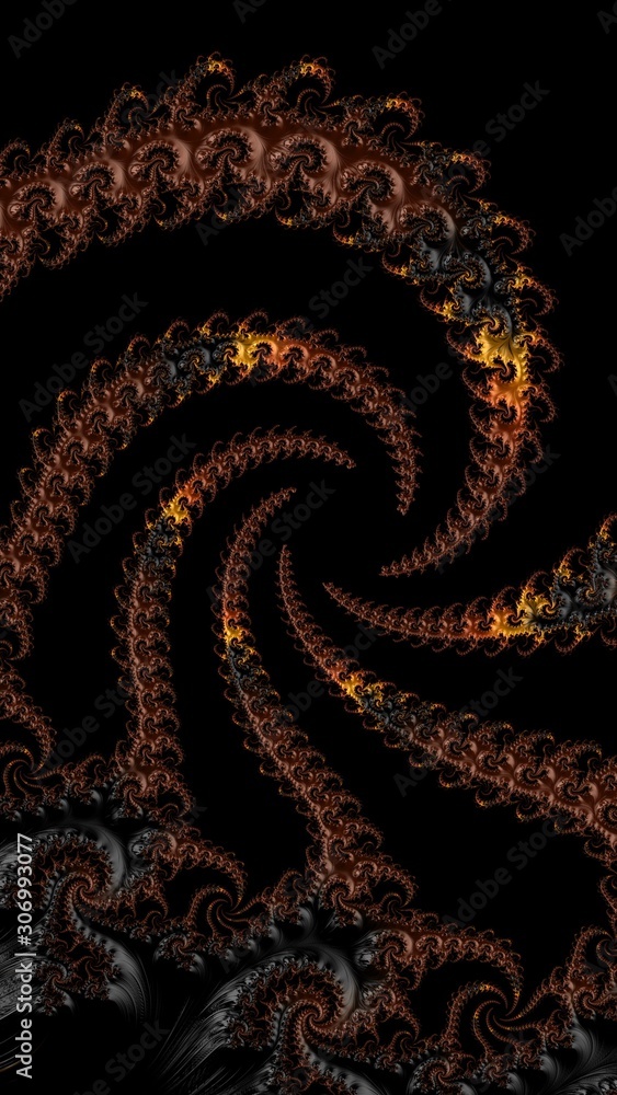 Artfully 3D rendering fractal background Artfully 3D rendering fractal background