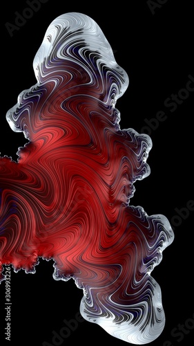 Artfully 3D rendering fractal background
