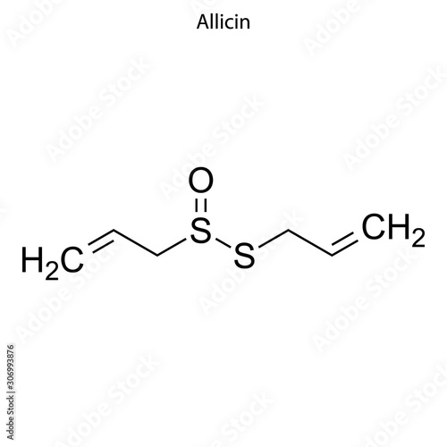 allicin Skeletal formula of Chemical element