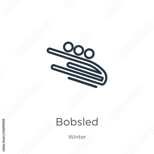 Leinwand Poster Bobsled icon