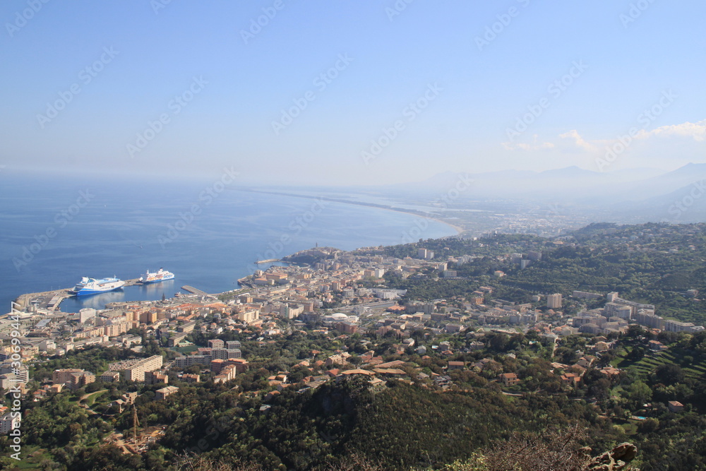 Vue panoramique sur Bastia