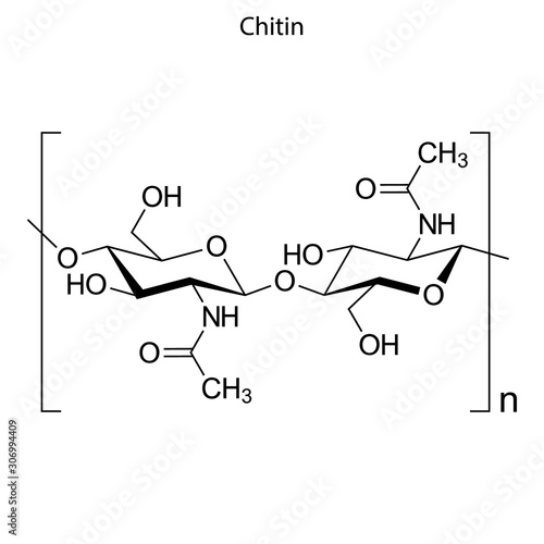 Chitin Skeletal formula of Chemical element