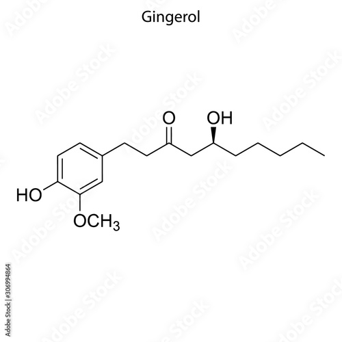 gingerol Skeletal formula of Chemical element