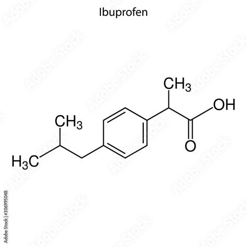 ibuprofen Skeletal formula of Chemical element