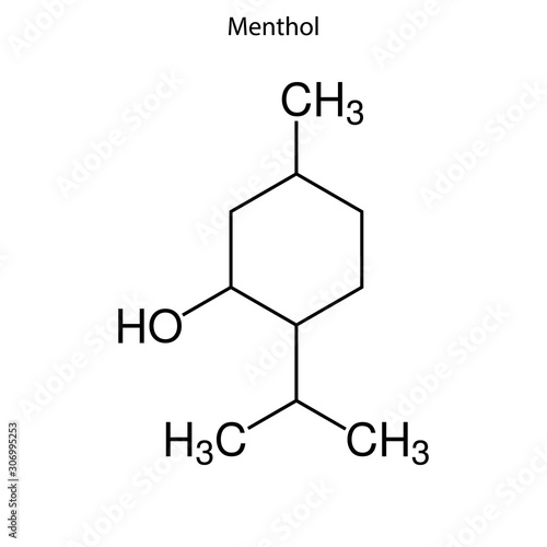 menthol Skeletal formula of Chemical element