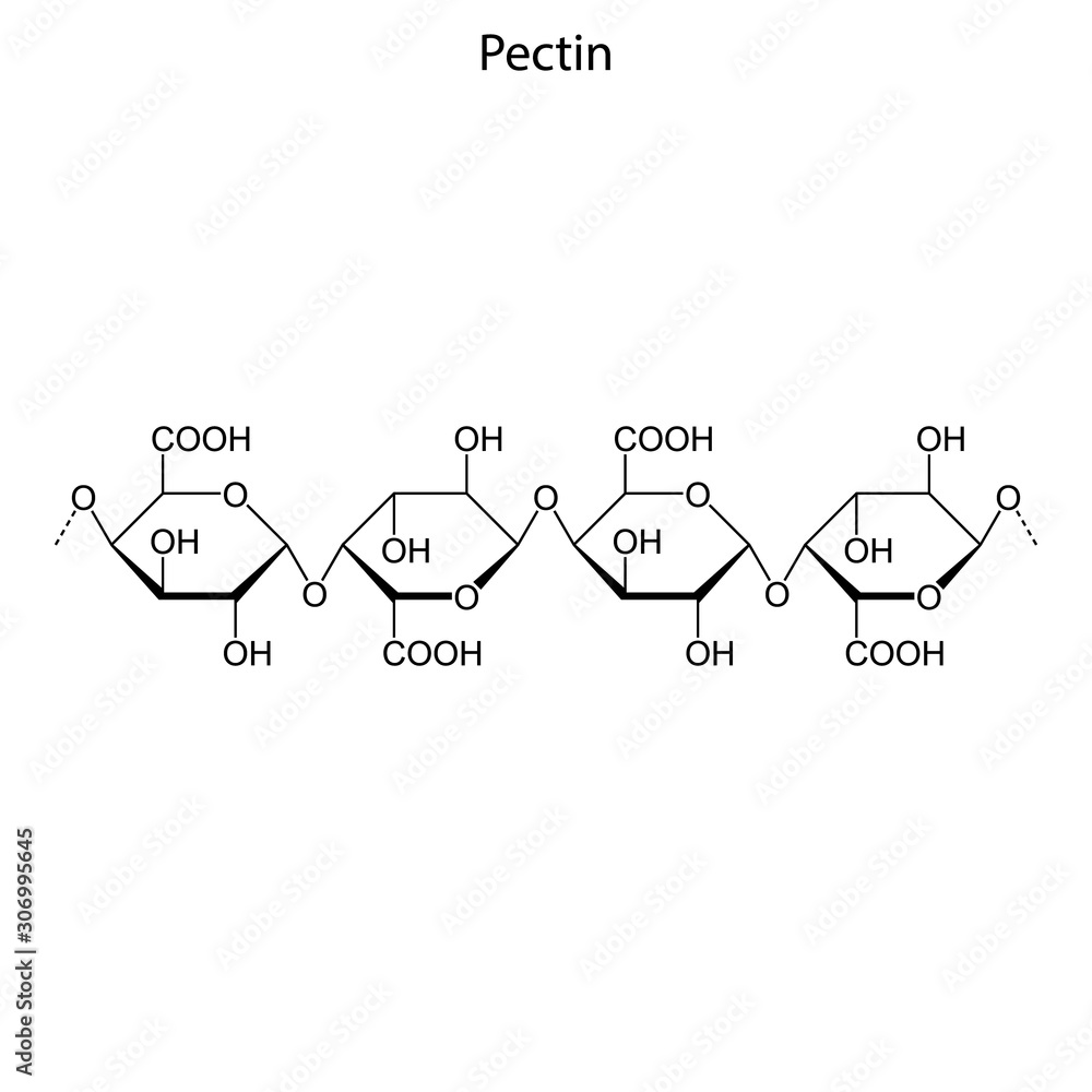 pectin Skeletal formula of Chemical element Stock Vector Adobe Stock