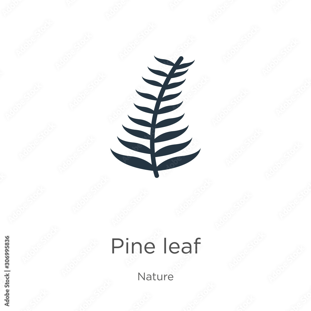 Pine leaf icon. Thin linear pine leaf outline icon isolated on white background from nature collection. Line vector pine leaf sign, symbol for web and mobile Pine leaf icon. Thin linear pine leaf outline icon isolated on white background from nature collection. Line vector pine leaf sign, symbol for web and mobile